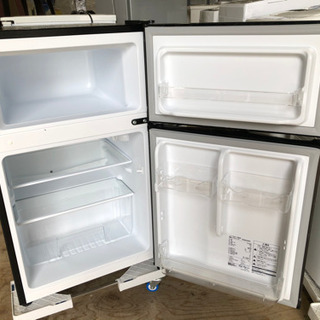 ⑬maxzen 2ドア冷凍冷蔵庫 90L 2020年製 JR090ML01GM【C4-514】