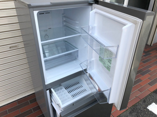 極美品■2020年製 AQUA 冷蔵庫 グレー 2ドア AQR-13J 動作確認済み 初期保証あり