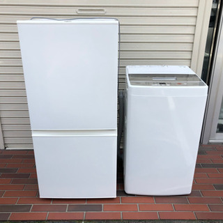 極美品□2018年製 家電2点セット AQUA 冷蔵庫 洗濯機 配送
