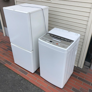 極美品□2018年製 家電2点セット AQUA 冷蔵庫 洗濯機 配送