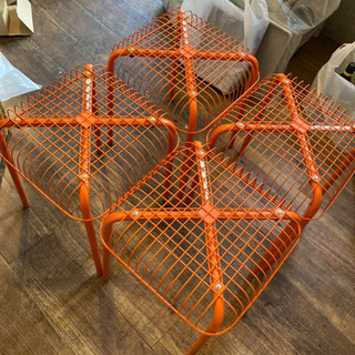 【ネット決済】ikeaオレンジの可愛い椅子