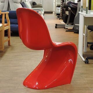 (Y)北大前! 札幌 引取 美品 Vitra/ヴィトラ パントンチェア クラシック レッド/赤 ヴァーナー・パントン アンティーク スタッキングチェア/イス 中古/USED