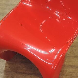 (Y)北大前! 札幌 引取 美品 Vitra/ヴィトラ パントンチェア クラシック レッド/赤 ヴァーナー・パントン アンティーク スタッキングチェア/イス 中古/USED