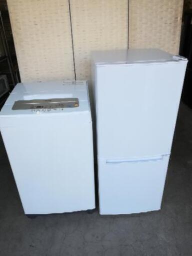 高年式セット【送料・設置無料】⭐急ぎも対応可能⭐ニトリ冷蔵庫106L＋アイリスオーヤマ洗濯機5kg⭐JWC48