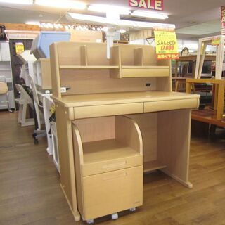 R239 KOIZUMI 学習机セット（机・棚・ライト・キャビネット）幅100cm 美品