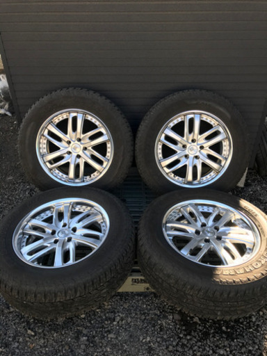 WORK LS 20×8.5j +26 5H pcd127 GEORANDER A/T 275/60 R20 17年製 残溝 