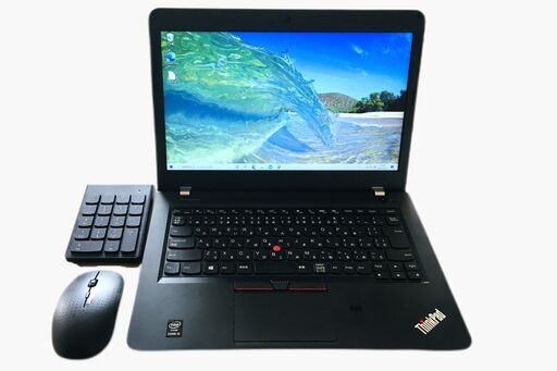 美品！SSHD500GB+メモリ8GB＋5世代COREi3/Windows10/Officeオンライン/WEBカメラ/指紋センサー/無線マウス/無線テンキー ThinkPad E450
