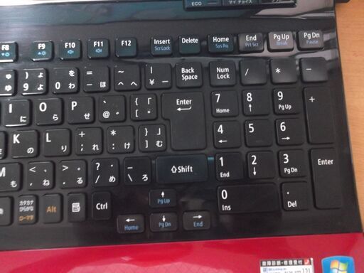 NEC赤ノート バッテリー残が6時間以上表示 新品SSD120GB搭載