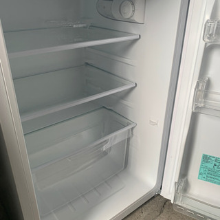 【美品　ハイアール】2ドア 冷凍冷蔵庫 121L JR-N121A 2017年 耐熱性能天板 冷蔵庫内強化ガラストレイ フリーケース ワンルーム 