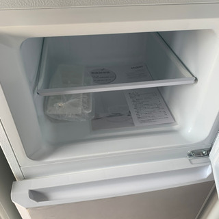 【美品　ハイアール】2ドア 冷凍冷蔵庫 121L JR-N121A 2017年 耐熱性能天板 冷蔵庫内強化ガラストレイ フリーケース ワンルーム 