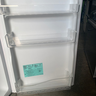 【美品　ハイアール】2ドア 冷凍冷蔵庫 121L JR-N121A 2017年 耐熱性能天板 冷蔵庫内強化ガラストレイ フリーケース ワンルーム 