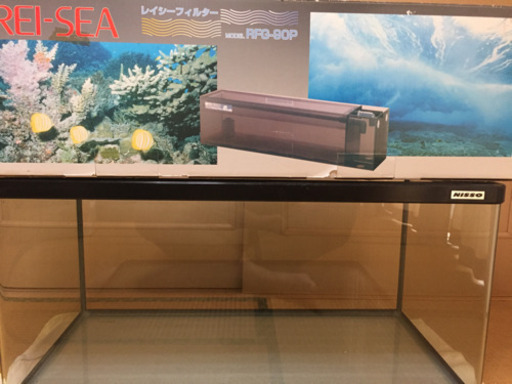 海水でも使える水槽セット　90㎝
