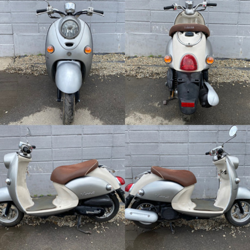 ☆ビーノ低燃費4スト☆バッテリー・プラグなど新品交換！キャブレーターオーバーホールで快調ですよ☆50cc原付スクーター ☆ビーノ低燃費4スト☆バッテリー・プラグなど新品交換