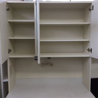 J556 Pamouna パモウナ 食器棚 キッチンボード ホワイト 1045×445×1975