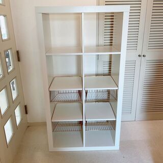 白の書棚・サイドボード／IKEA