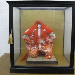 人形飾り 日本人形 歌舞伎人形 ガラスケース入り 
