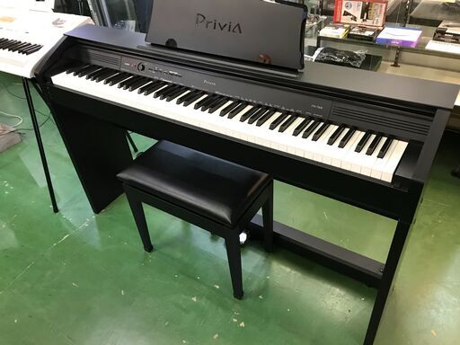 【美品】CASIO 電子ピアノ PX-730BK 2010年製　ブラック　黒 大阪府内お届けします】CASIO 電子ピアノ PX-730 2009年製