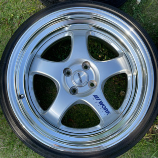 Work Meister S1R 17インチ 8J +25 4H PCD100 タイヤ付き 4本