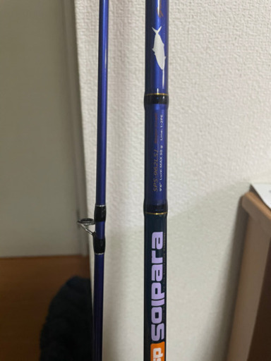 【4点セット】釣竿 リール×2 タモ網 ライトショアジギング