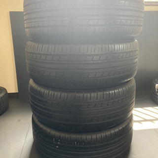 ☆プリウスアルファ等　ロクサーニ 632 LAXARNY F10 アルミ☆ 225/45R18 ヨコハマタイヤ　2018年製バリ溝