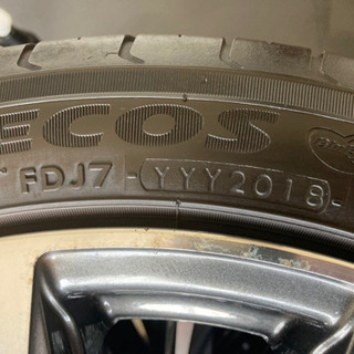 ☆プリウスアルファ等　ロクサーニ 632 LAXARNY F10 アルミ☆ 225/45R18 ヨコハマタイヤ　2018年製バリ溝