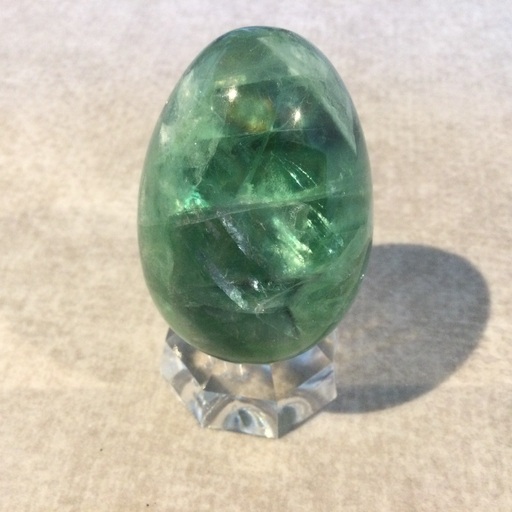 特大フローライト 竜爪台座 置物 水晶玉 蛍石 7cm 天然石