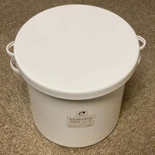 野田琺瑯 ホーローラウンドストッカー 27cm 15L