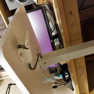 【値下げ6/21】昇降式スタンディングデスク　美品　ホワイト　白【本体価格は本文に記載】