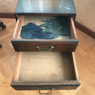 アンティーク 和家具 収納棚 小物棚 引き出し チェスト 手紙入れ 書類整理