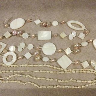 【ネット決済】贅沢にパール、真珠、貝、素材セット