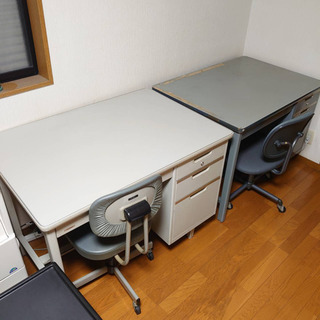 事務机と椅子の2台セット