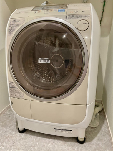 日立　ドラム式洗濯乾燥機　9kg BD-V2200 2010年　ジャンク品　動作確認済み　洗濯機　乾燥機