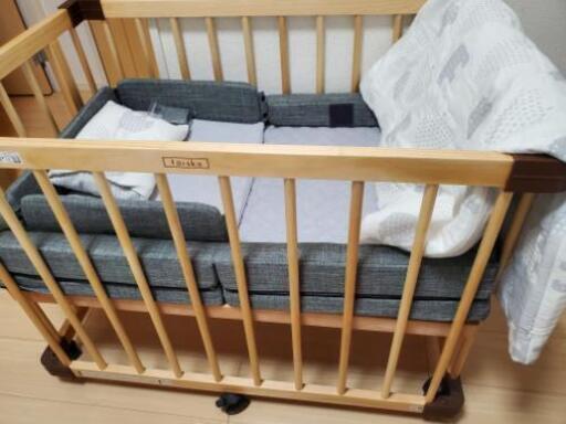 ベビーベッド、家具 farska MINI JOINT BED NEO \u0026 ConpactBed Free