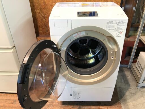 【動作保証60日間あり】TOSHIBA 2018年 TW-127X7L 12.0kg / 7kg ドラム式洗濯乾燥機 ウルトラファインバブルW搭載【管理KRS346】