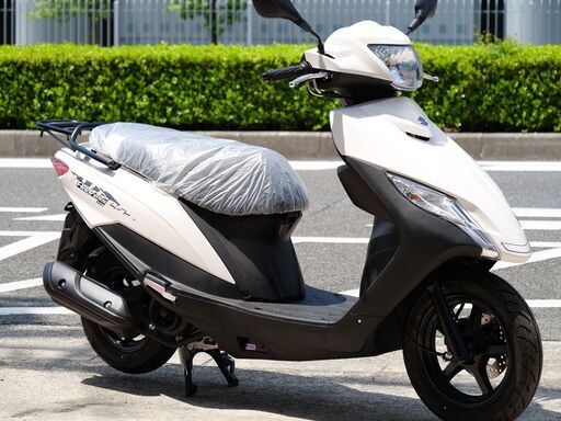 新車 SUZUKI アドレス125 ホワイト すぐに納車可能！ 大阪市より　原付二種スクーター　スズキ