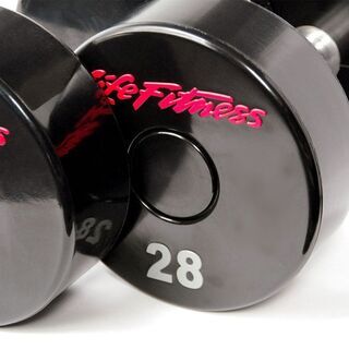 【ネット決済／配送無料】業務用ダンベル28㎏　ウレタンコーティング　鉄アレイ【美品未使用】