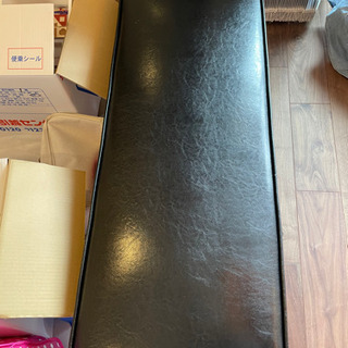 unico ワイス　ベンチソファ　ブラック