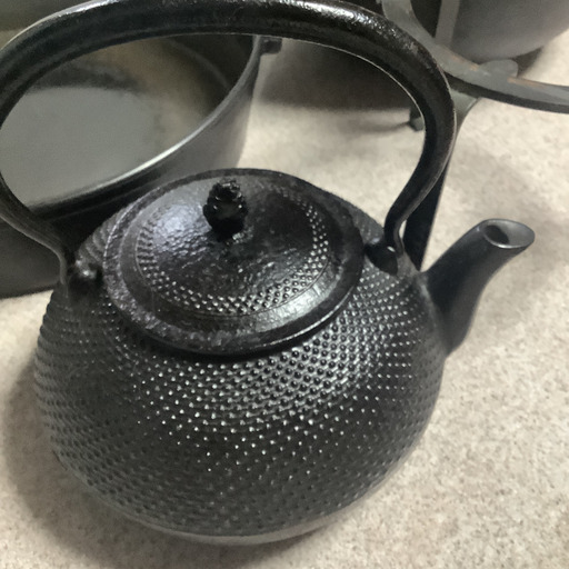南部鉄器鉄瓶、五徳、田舎鍋、すき焼き鍋