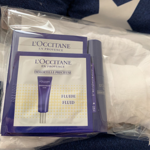 ロクシタンオーガニックコットンターバン\u0026イモーテルプレシューズトライアルセット