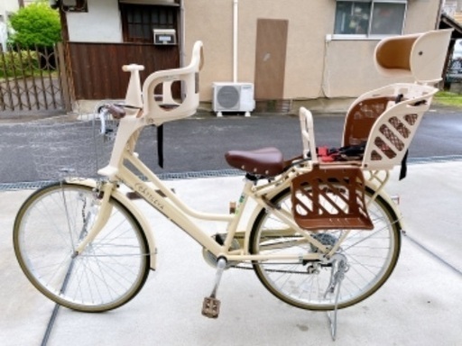 自転車　前後子供乗せ取り外し可能