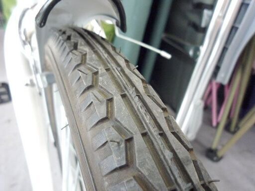 20インチ 6段変速 折りたたみ自転車 ホワイト 白 チャムスの 