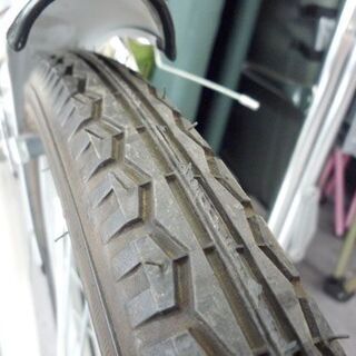 20インチ ６段変速 折りたたみ自転車 ホワイト 白 チャムスのステッカー付き 札幌市手稲区