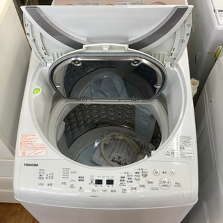 安心の1年間保証付！！【TOSHIBA(東芝)】縦型洗濯乾燥機（後ろ脚ゴム