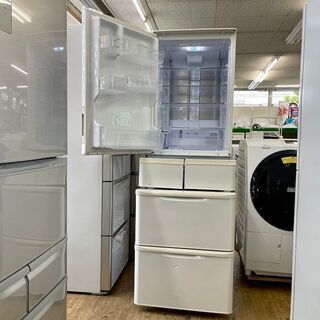 美品【 SHARP 】シャープ 424L 両開き 5ドア 大型冷蔵庫 プラズマ
