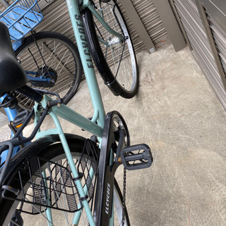 26インチ エルシコV グリーン 自転車