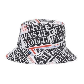 Wasted Youth x BEP STICKER COVERED BUCKET HAT MULTI