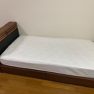 最終価格！2万円値下げしました！美品！シングルベッド マットレス付き 