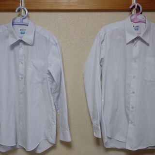 【ネット決済・配送可】ｶﾝｺｰ　長袖Yシャツ　160 2枚　KN...