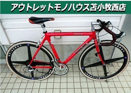 変速不良 要メンテ ロードバイク 自転車 トレック OCLV 5000 カーボンシリーズ レッド シマノ600 TREK  苫小牧西店