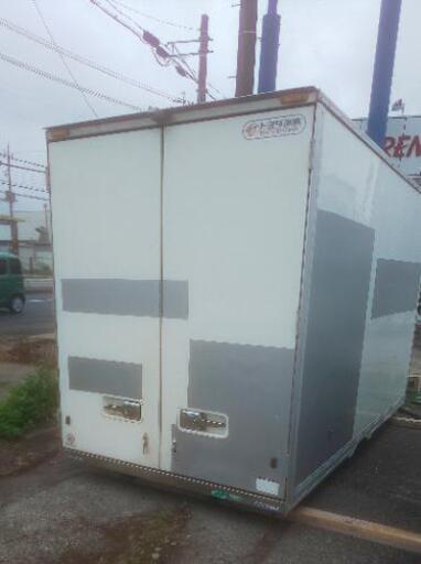 【香取市山之辺】No.AM-17【鍵付き】【床はステンレス】【3t車でも配送可】中古コンテナ 長さ約350cm×幅167cm×高さ215cmくらい 配送可